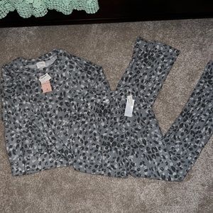 Super soft two piece pajama set, size XS